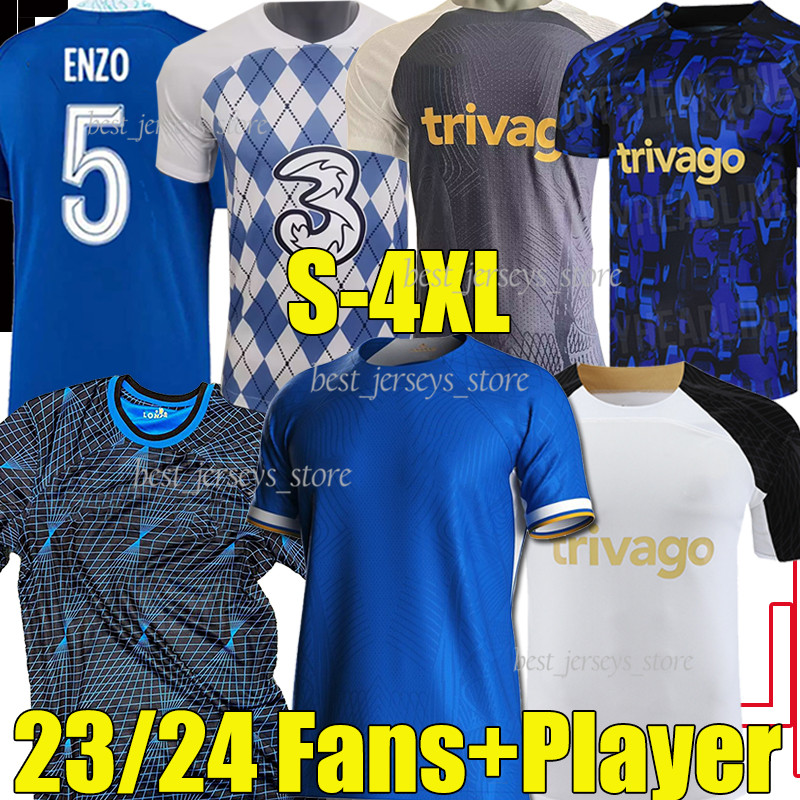 

22/23/24 CFC fans player version Soccer Jerseys Enzo Mudryk Joao Felix STERLING Fofana Cucurella KOULIBALY MADUEKE ZIYECH 2023 2024 football shirt men kids kits sock, 23-24 new