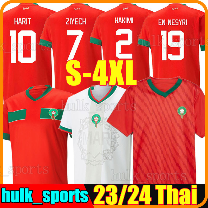 

23/24 Moroccan soccer jerseys 2023 Morocco GC HAKIMI Maillot marocain ZIYECH EN-NESYRI football shirts men kids kit HARIT SAISS IDRISSI BOUFAL Maroc national team, Moluoge gc version