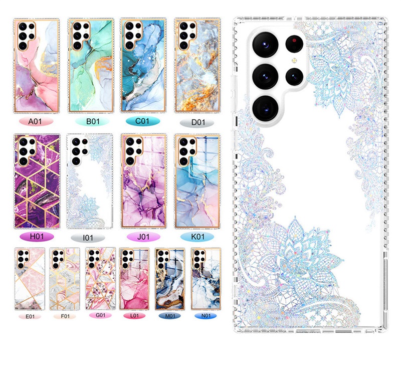 

Luxury Marble Shockproof Soft TPU Case Cover For iPhone 14 13 11 Pro Max 11 Pro XR XS Max 7 8 Plus Samsung A53 A54 S21 FE S22 ULTRA S23 S23 ULTRA, Mix color
