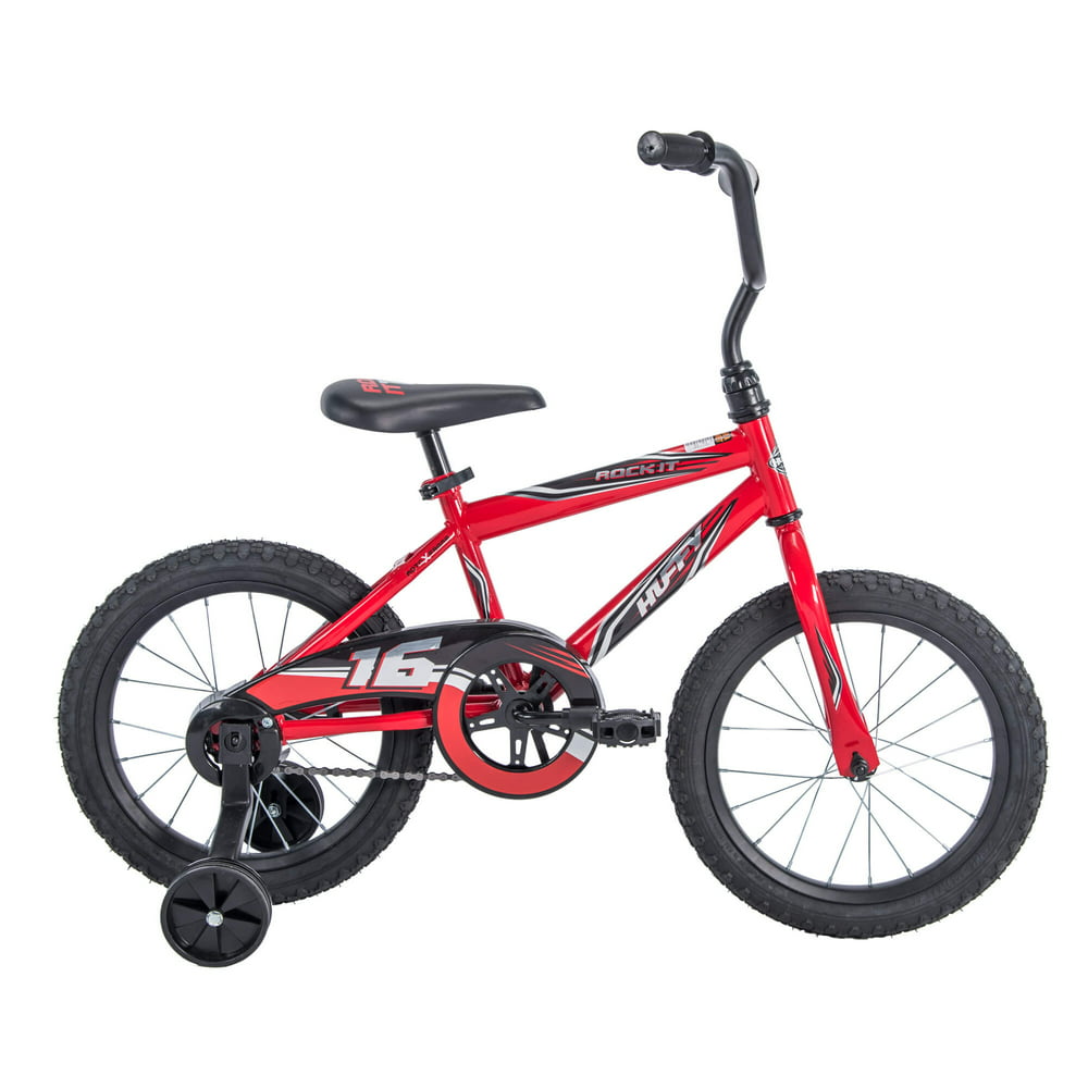 16 Inch Rock It Boy Kids Bike, Red Strong Steel Rims-image-886658774