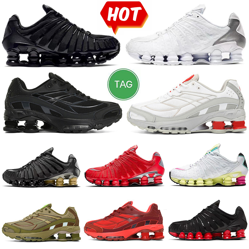 

Shox tl mens shoes triple white black gold Skeptas Speed Red Metallic Silver trainers sneakers for men size 40-46, Item#5
