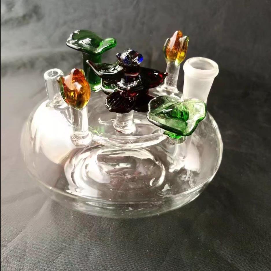 

Color flower beds Hookah glass bongs accessories , Glass Smoking Pipes colorful mini multi-colors Hand Pipes Best Spoon glass Pipe