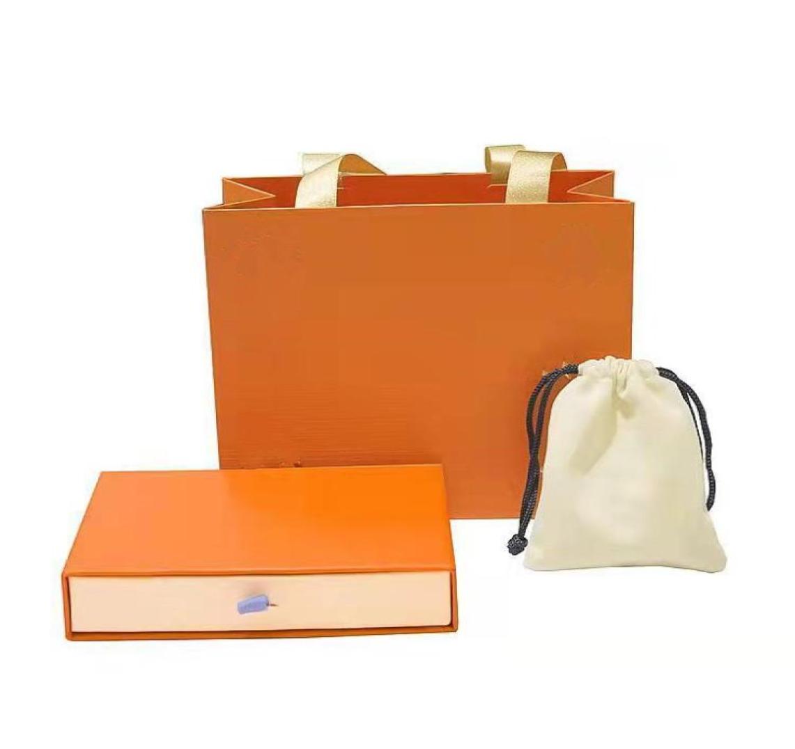 Nouvelle mode de haute qualité L Bijoux Boîtes marque bracelet paquet ensemble boîte de tiroir d'origine et velet sac bijoux coffrets cadeaux L04