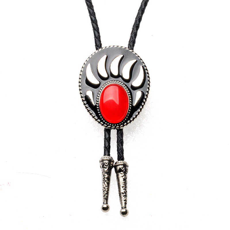 Bolo Ties Europe and the United States original BOLO TIE Indian brothers bear palm natural stone popular suit accessories wedding gift HKD230719-image-887130731
