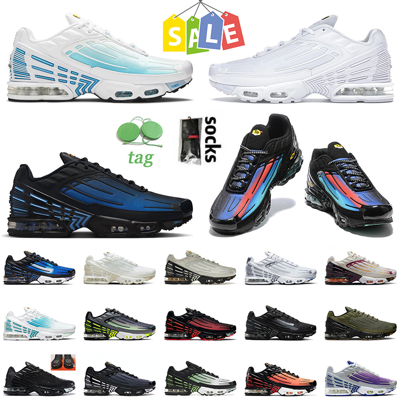 tn 3 tn plus 3 running shoes mens womens triple white laser blue unity bone black royal neon olive ghost green airmaxs tn3 tuned III sneakers traine