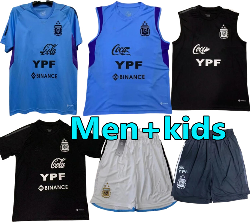 2024 Argentina Training vests Soccer Jerseys men kids Otamendi DE PAUL L.MARTINEZ KUN AGUERO DYBALA DI MARIA Maradona TAGLIAFICO national team 24 25 football men 