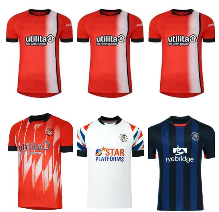 23 24 Luton Town Soccer Jerseys 2023 2024 BRADLEY Berry LEE Burke Mpanzu Campbell maillots de football à domicile tiers uniformes hommes