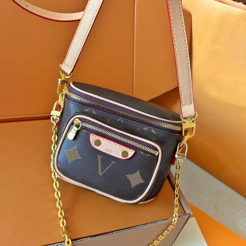 2023 Mini Bumbag designer bag crossbody belt bag Waist Chest chain bags luxury handbag mini pouch Woman Mens Leather 5A-image-887091415