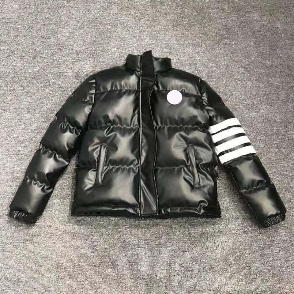 Mens Leather Jacket Down Parkas Coats Baseball Uniform Fur Designer Windbreaker Puffy Jackets Coat M-4XL-image-838722189