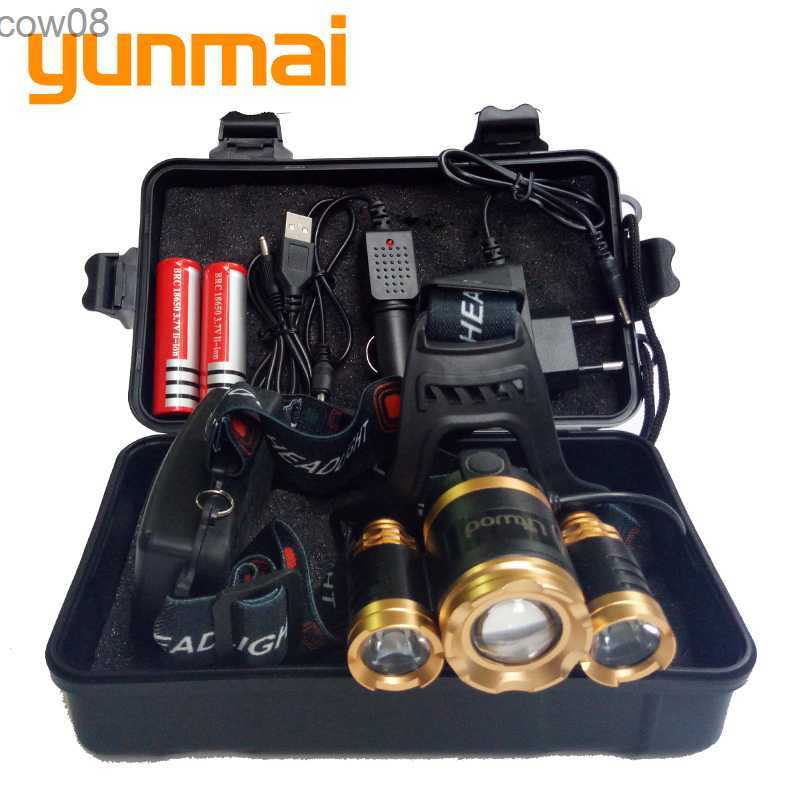 Headlamps 3000lm Head Lamp Zoomab Aluminum Headlamp Light Flashlight Torch Fishing XM-L T6 d Bulbs Camping 30w Lithium Ion Lanterna HKD230719-image-887135621