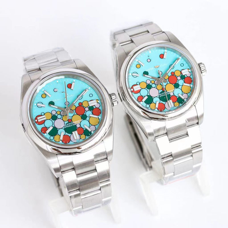 Designer's Wristwatches New Puzzle Color Dd Mens Watch High Quality 2813 Automatic Mechanical 41mm Stainless Steel Waterproof 36mm Womens Cl