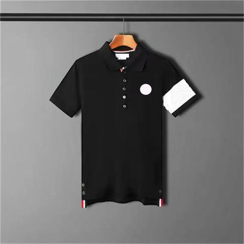 Man Polos Shirts Summer Classics T Shirt Tees Designer Polo Neck Striped Short Sleeves Tees Tops M-4XL-image-853134944