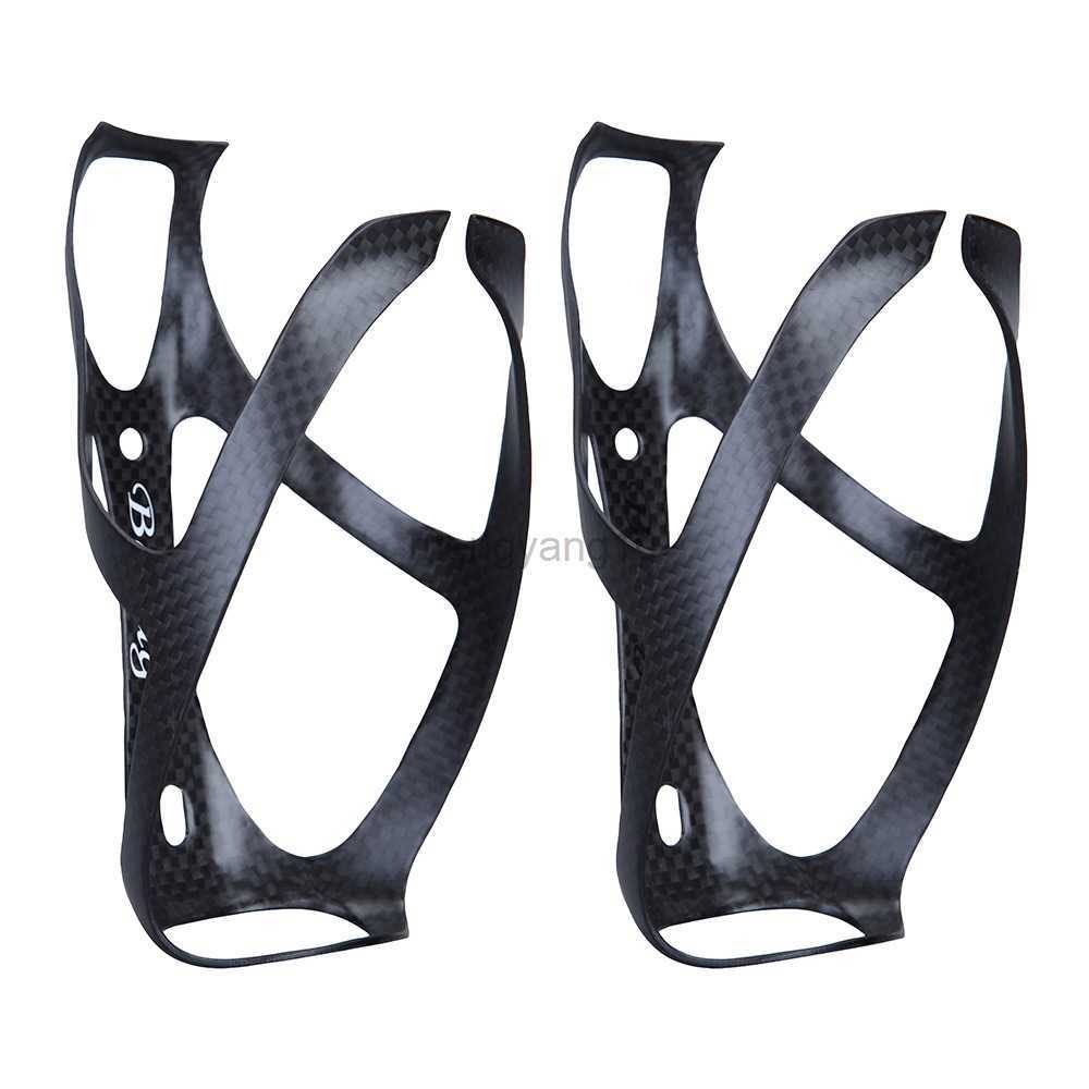 Water Bottles Cages 2022 HOT NEW BALUGOE 3K Full Carbon Fiber Bicycle Water Bottle Cage MTB Road Bike Bottle Holder Ultra-light 19g Matte HKD2307-image-887465000