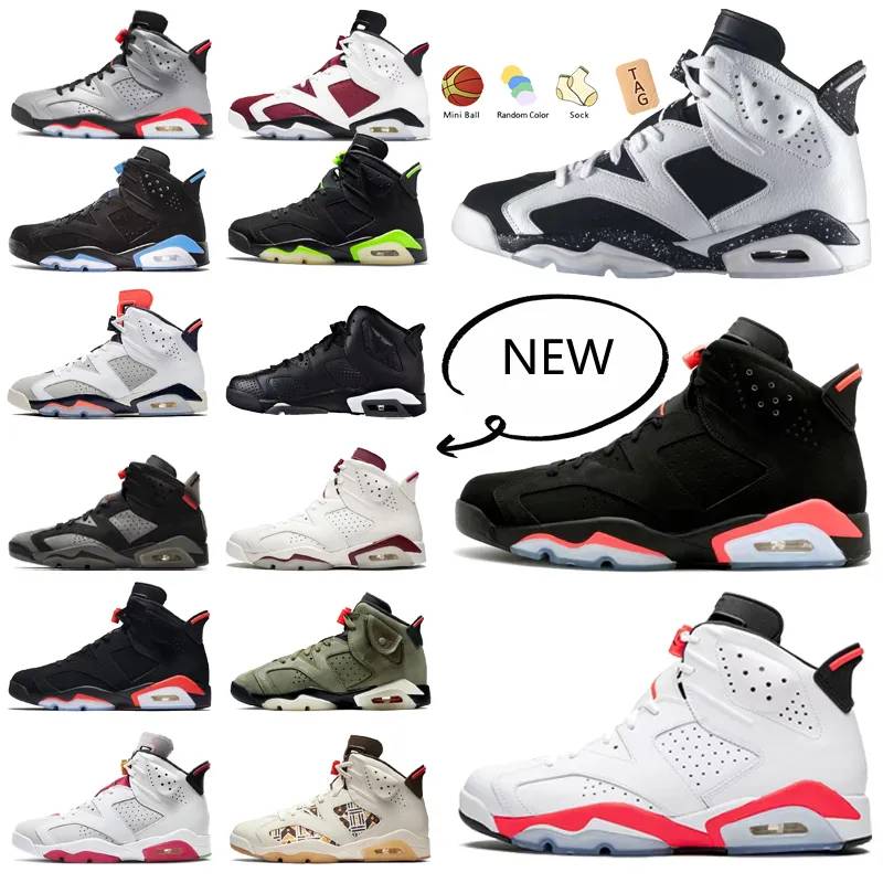 2023 University Blue 6 High Basketball shoes Bordeaux 6s Mint Foam Electric Green Midnight DMP UNC Cactus tinker Men trainers alternate Hare sport s