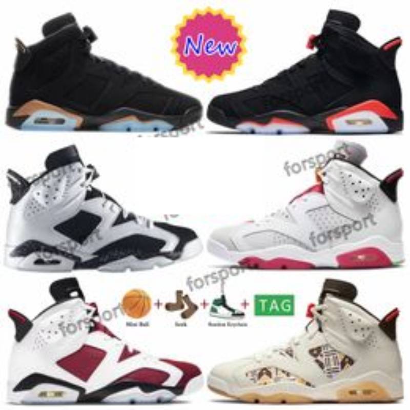 2023 Hommes Femmes 6s Basketball Chaussures UNC Électrique Vert Carmin Infrarouge Blanc Infrarouge Minuit Marine Tech Chrome Gatorade Oregon Rume