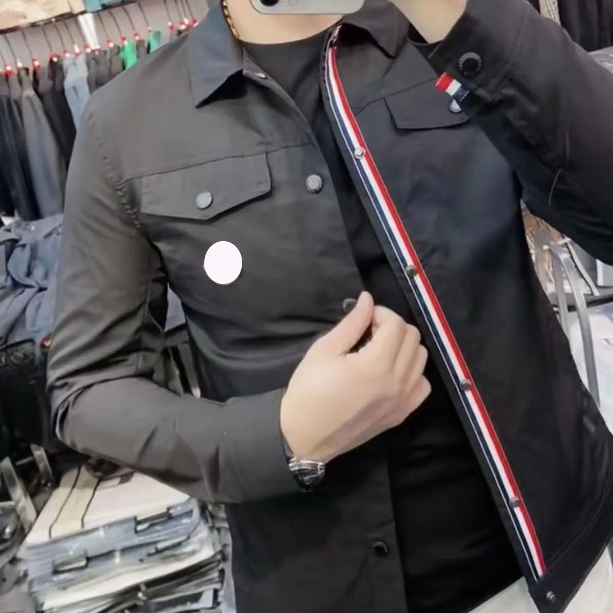Man Jackets Tops Shirts Stripe Zippers Coats Bomber Jacket Mens Spring Autumn Coat With Letters Budge Asian Size M-5XL-image-838619776