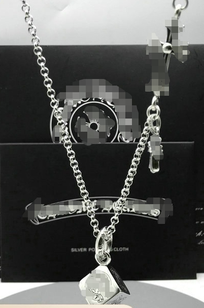 Personality Cross Necklace for Men and Women Element Pendant Vintage Silver Necklace Gift for Couples-image-887474055
