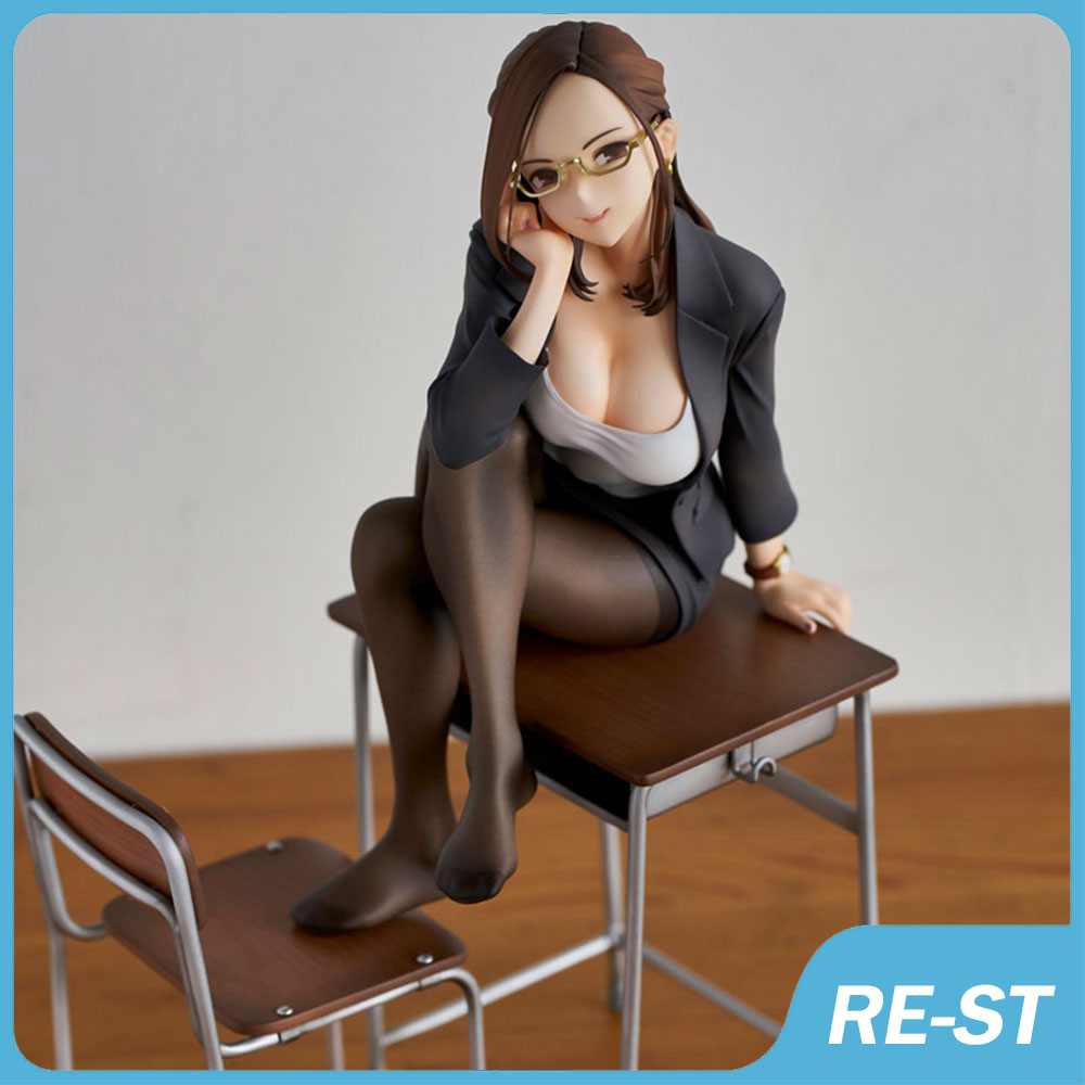 Anime Manga Japanese Girl Anime Figures Okusumi Yuko Female Teacher Ver. Pvc Action Figure Adult Collection Model Toys Doll Ornament-image-887496587
