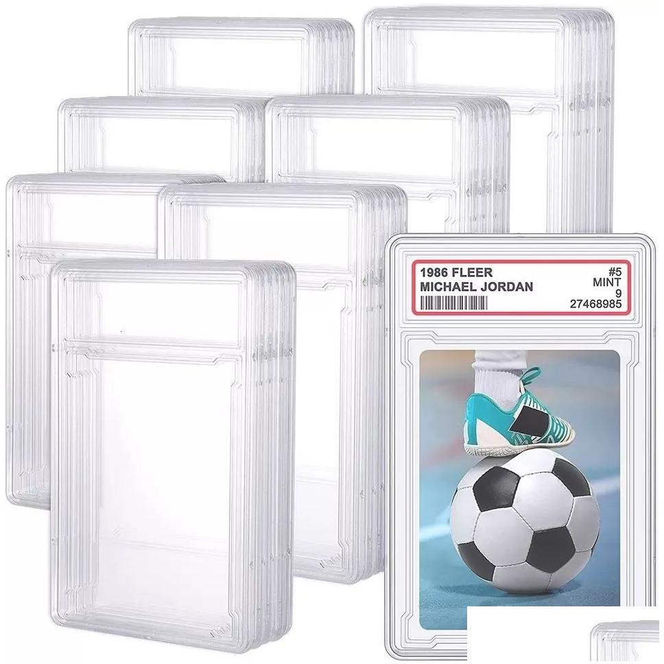 bathroom shelves football basketball graded hockey sports cards holder yugioh pocket name card tcg game slab box 230504