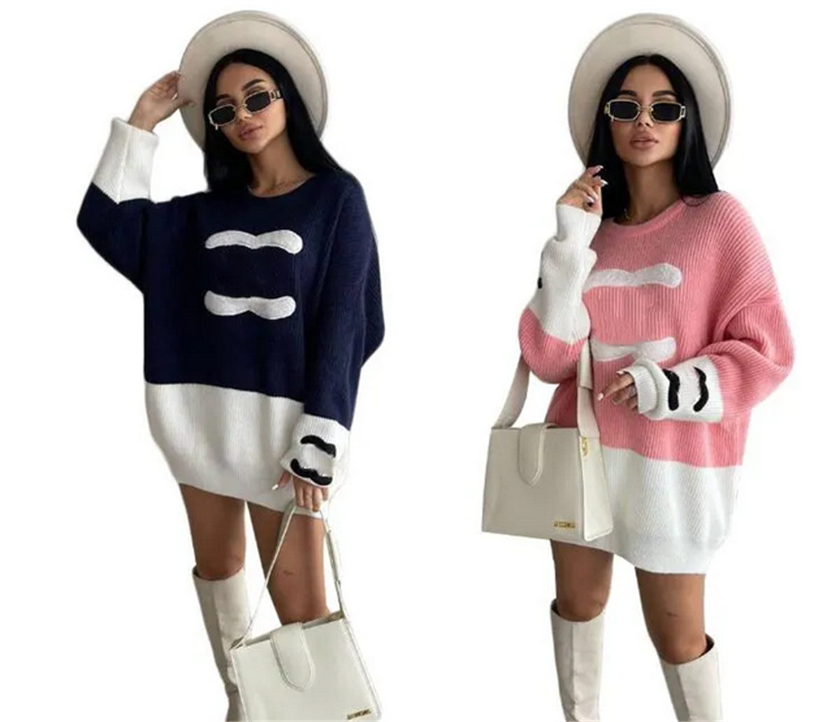 Fashion Women&#039;s Hoodies Knitting Sweatshirts Letter Sweatshirt Long Sleeve Casual Knits Coats Female Fleece Autumn Pullover Women Tops-image-887574499