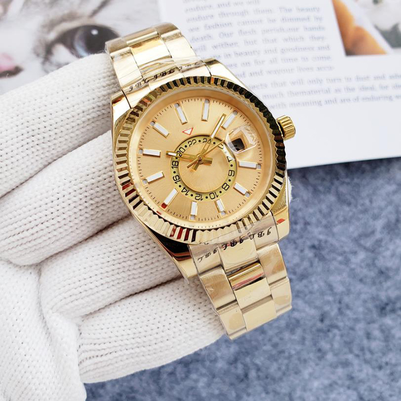 Men's automatic watch designer classic 40MM watch with small rotating middle dial, all stainless steel dial, sapphire waterproof watch montr-image-887586969