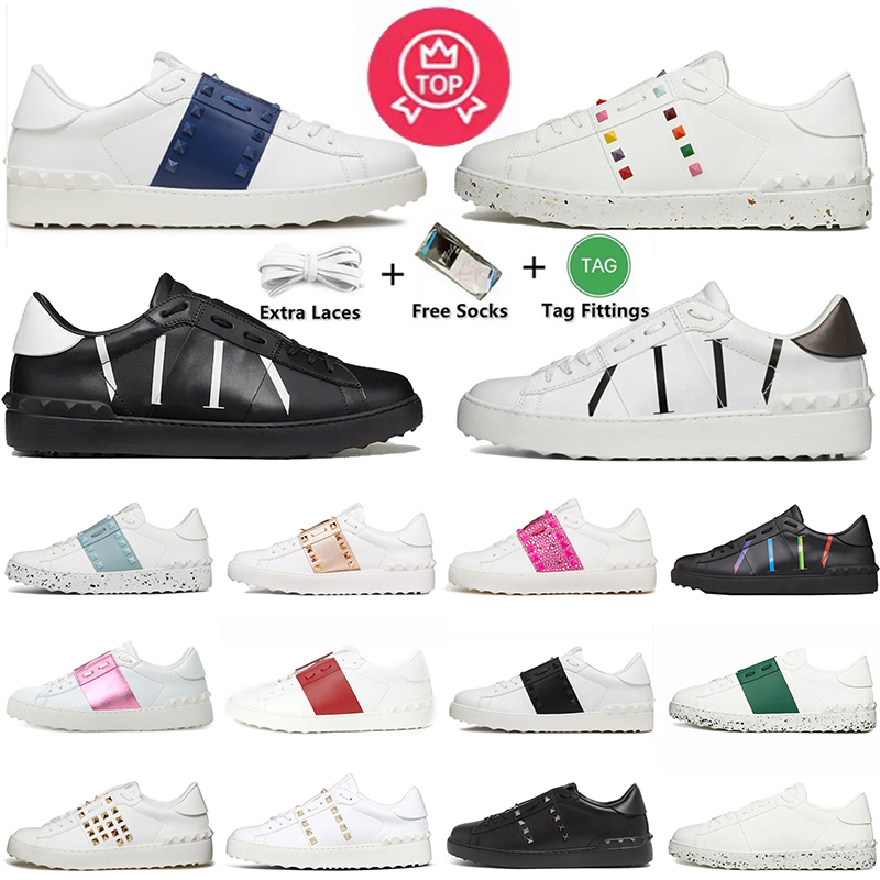 Valentino garavani Open sneakers mocassins sneakers chaussures habillées hommes femmes cuir respirant Open Outdoor Sport
