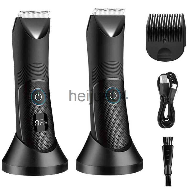 Clippers Trimmers Kemei Groin Area Hair Trimmer Lawn Mower Ceramic Blade Waterproof Wet Dry Clippers Pubic Armpit Body Hair Ultimate Hygiene Razo-image-891020054