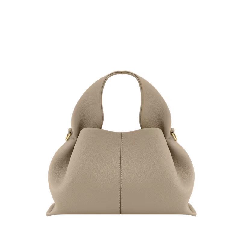 dumpling bags cloud bags smiley face bag, French niche fashion simple shoulder Messenger bag this year's popular portable tote bag super lad-image-896689986
