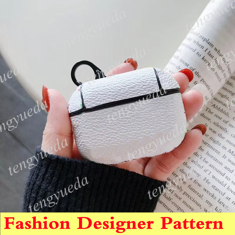 Étuis de créateur de mode Accessoires Accessoires pour AirPods Pro 1 2 3 4 Écouteurs de protection des écouteurs LETTRES DE LUXE CUIR IMPRESSION