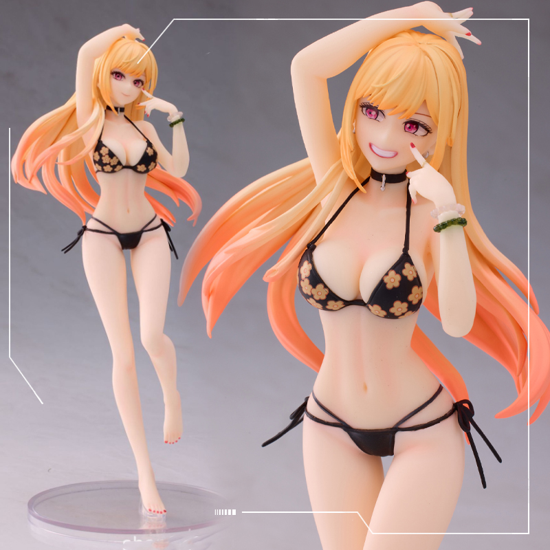 Anime Manga 24CM Sono Bisque Doll wa Koi wo Suru Kitagawa Marin Sexy Girl Swimsuit PVC Action Figure Adults Collection Model Toy doll gifts-image-887788243