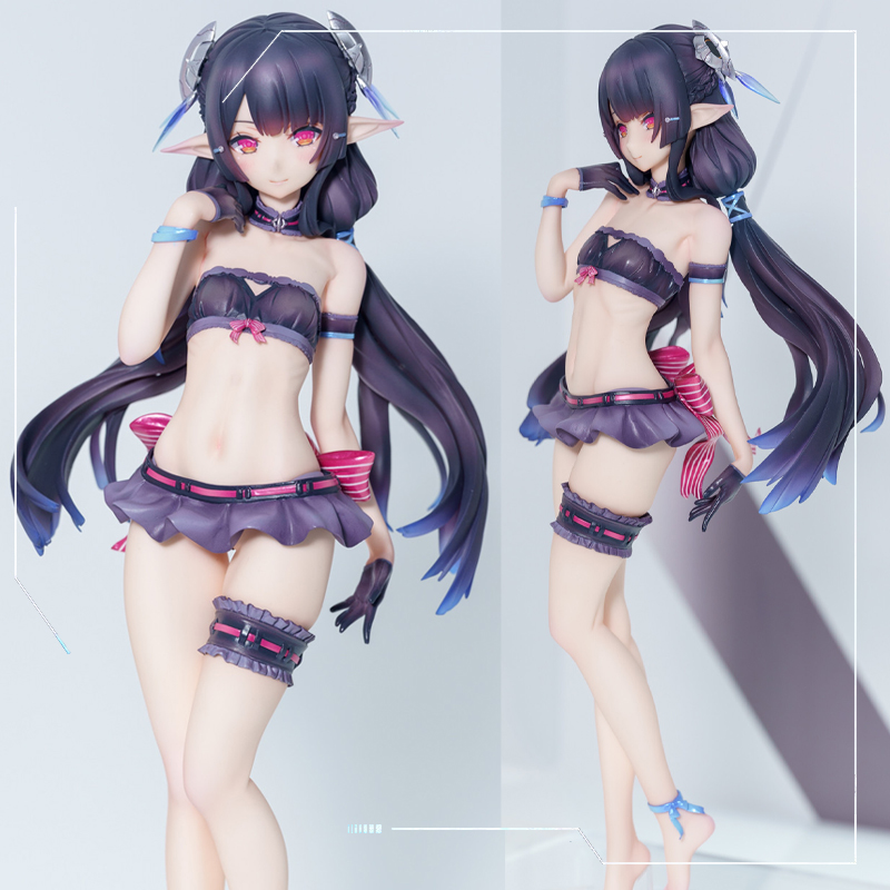 Anime Manga 26CM PHANTASY STAR ONLINE 2 es Annette Anime Sexy Girl PVC Action Figure Adult Model Toys 18+ doll Gifts-image-887784335