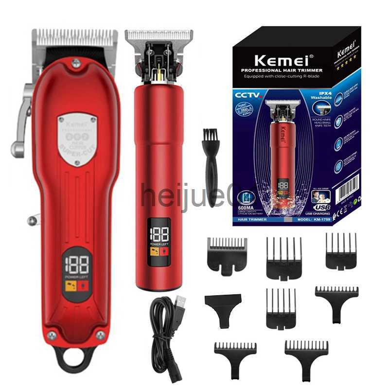 Clippers Trimmers Original Kemei Professional Hair Trimmer For Men Electric Hair Clipper Beard Grooming Edge Hair Cut hine Rechargeable x0728-image-891023614