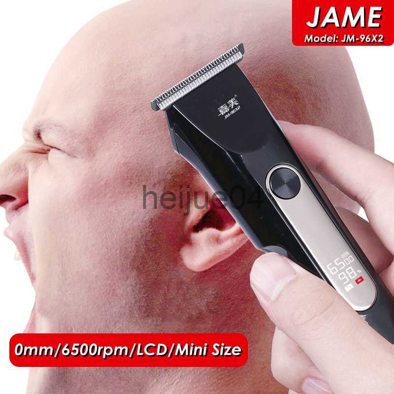 Clippers Trimmers JAME Mini Electric Hair Clipper Men LCD 0mm Shaver Cordless Hair Trimmer USB Professional Barber Baldhead Finish Haircut hine x-image-891022630