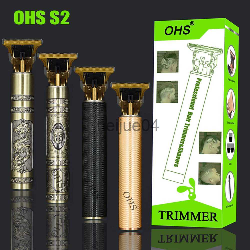 Clippers Trimmers OHS S2 All Metal Vintage T9 hine Women's Hair Clipper Hairdresser Professional Haircut hine Nose Ear Trimmer Finish Man x0-image-891022782