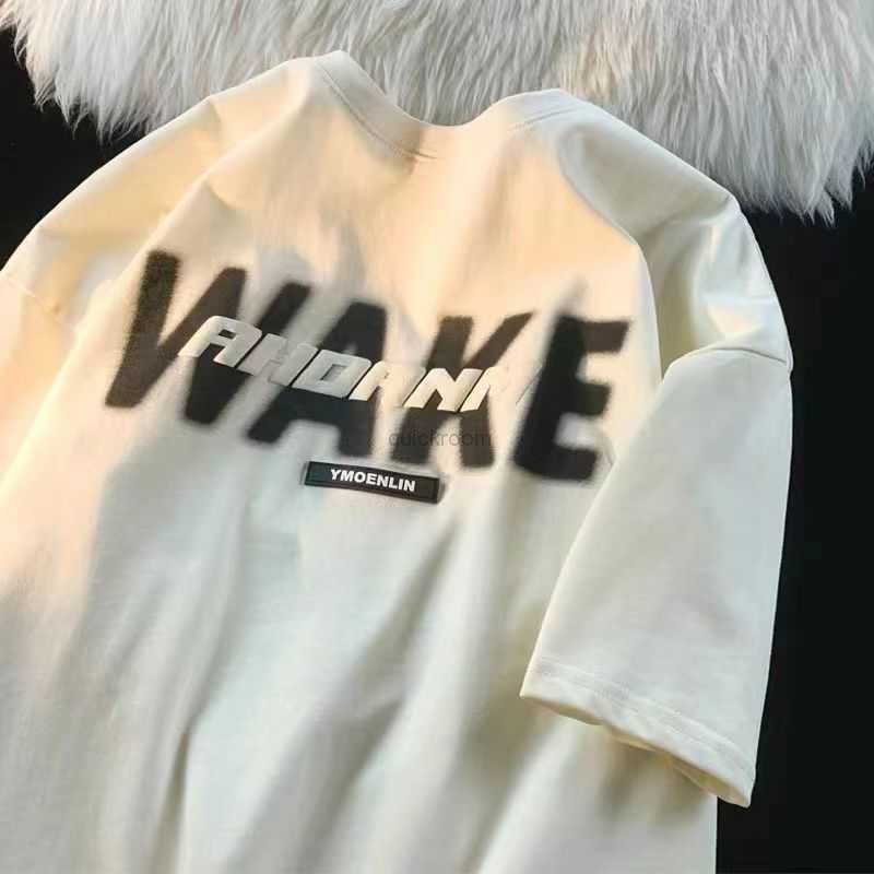 

Designer Fashion Clothing Hip hop Tees Rock Tshirts 100 Pure Cotton 250g Slimming Pure Cotton American Niche Short Sleeved Tshirt Ins High Street Loose Top Womens Tre, Pure white 250g heavy duty cotton