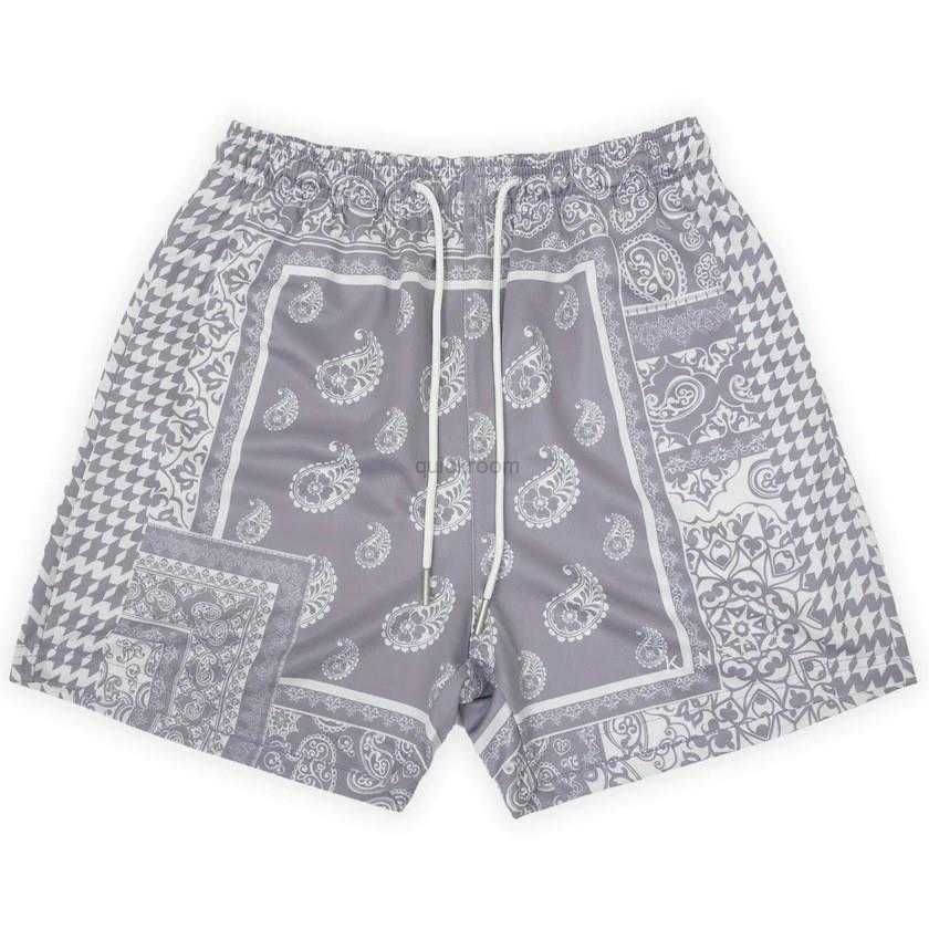 

Designer Short Fashion Casual Clothing Kinetic American Fashion Brand Embroidery Basketball Sports Fitness Quick Dry Quarter Shorts Below Knee Summer Fashion Men, Green