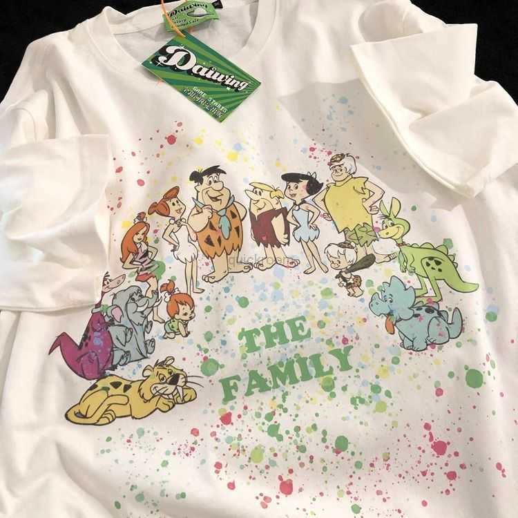 

Designer Fashion Clothing Hip hop Tees Rock Tshirts Chinachic Funny Cartoon Printed Tshirt Mens Pure Cotton Casual Couple Costume 2023 Summer Fashion Ins Half Sleev, High quality white