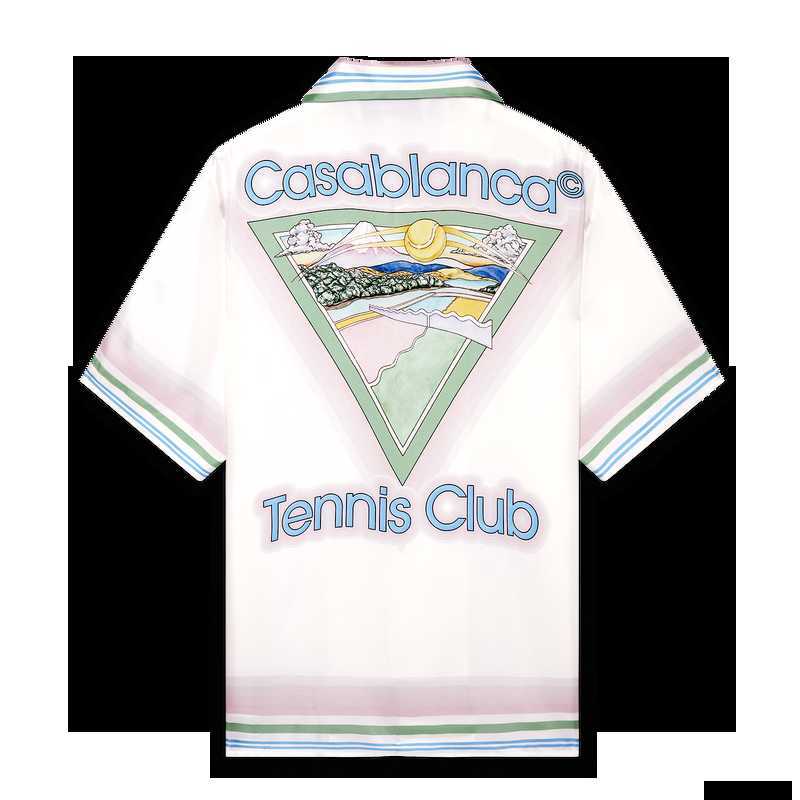 

Casa Designer Fashion Clothing Shirts Tracksuits Dropped Satin Casablanca Style Shirt Tennis Club Loose Men's Women's Versatile Fashion Brand Short Sleeves, Shipping fee