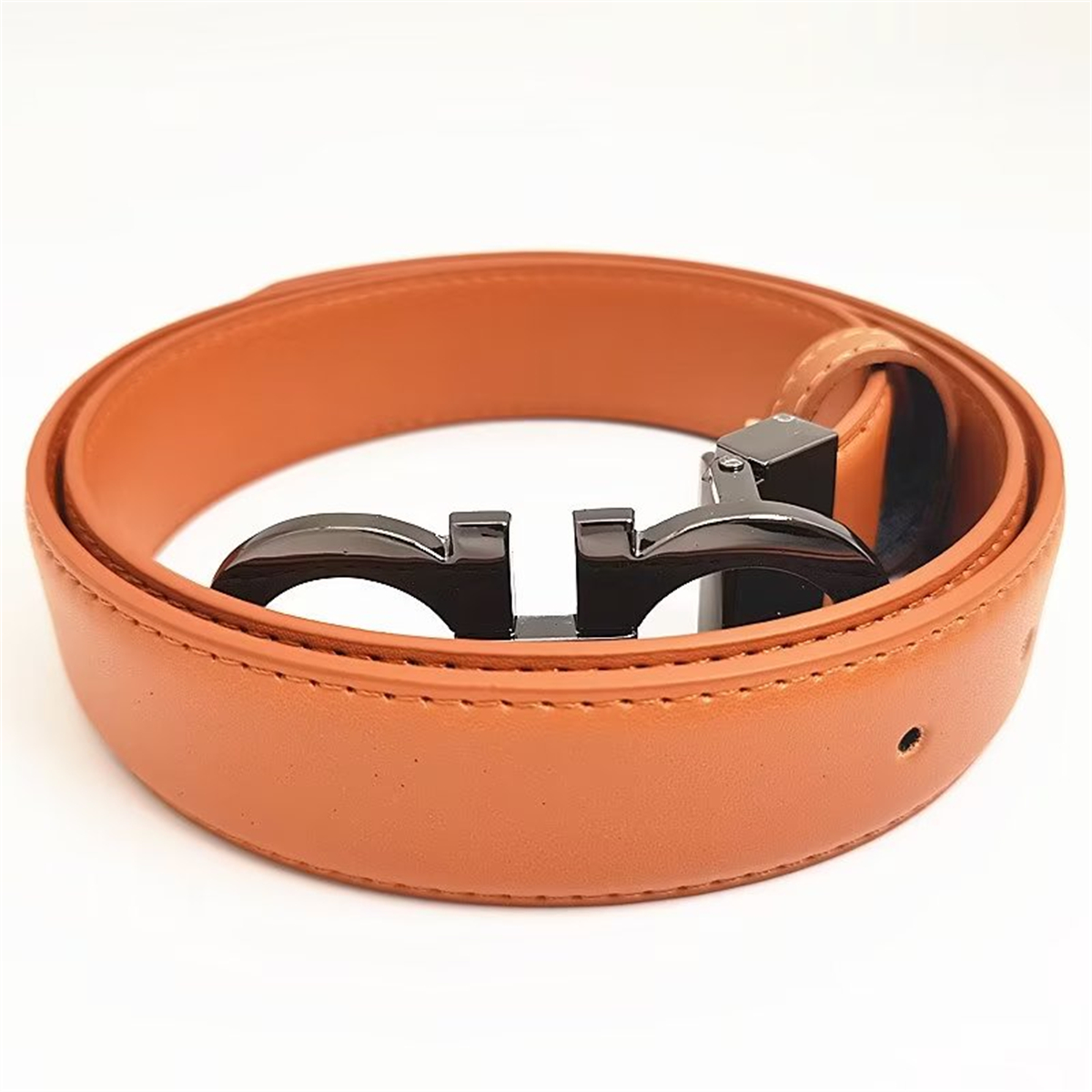 travel events for men Belts Calm nice casual woman designer Designer mens White and blue band body Fashion classic belt metal buckle width 38cm with