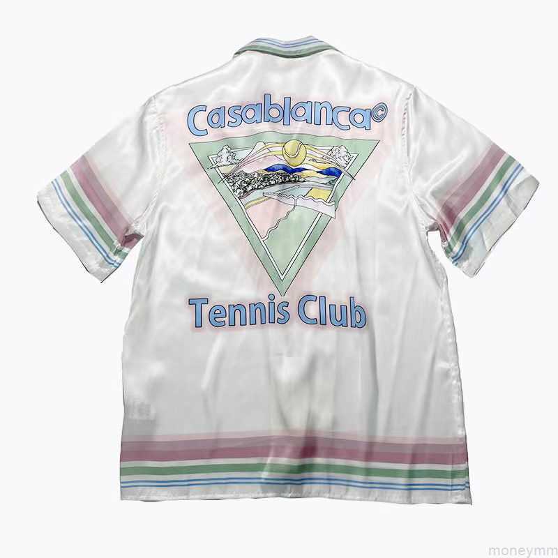 

Casa Designer Fashion Clothing Shirts Tracksuits High Quality Casablanca Tennis Club Men Women' Casual Shirt Short Sleeve, Shipping fee