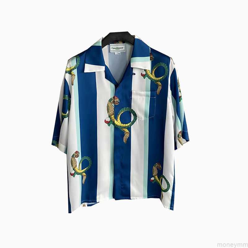 

Casa Designer Fashion Clothing Shirts Tracksuits Casablanca 22ss Fruit Stripe Unisex Couple Casual Fashion Hawaiian Short Sleeve Fashion Shirt, Shipping fee