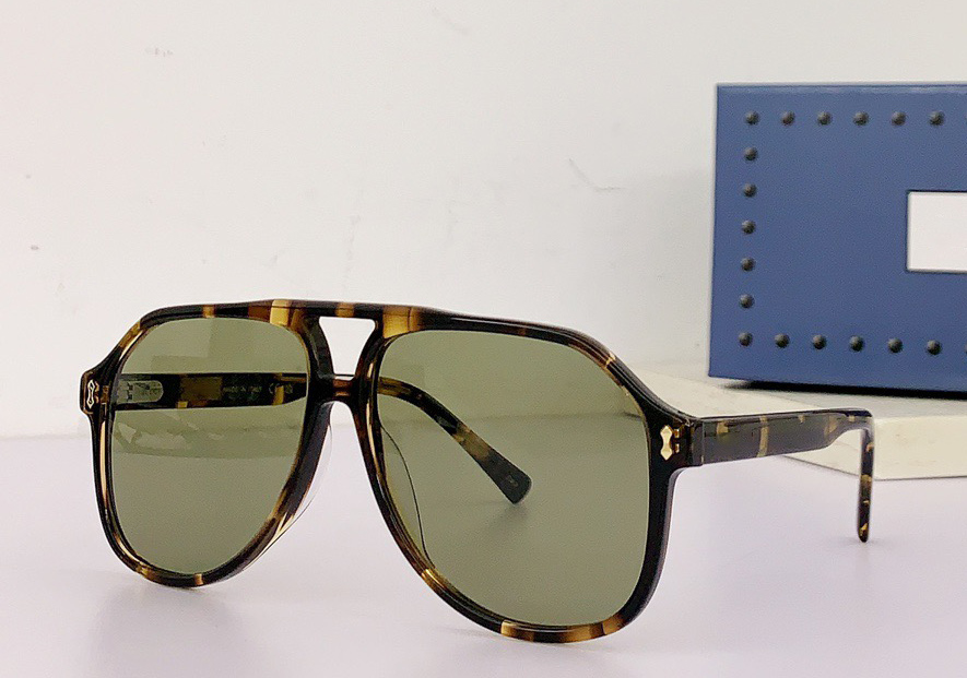 Fashion designer 1042 mens women sunglasses classic vintage acetate pilot shape glasses outdoor trendy versatile style UV protection come with ca-image-888445267