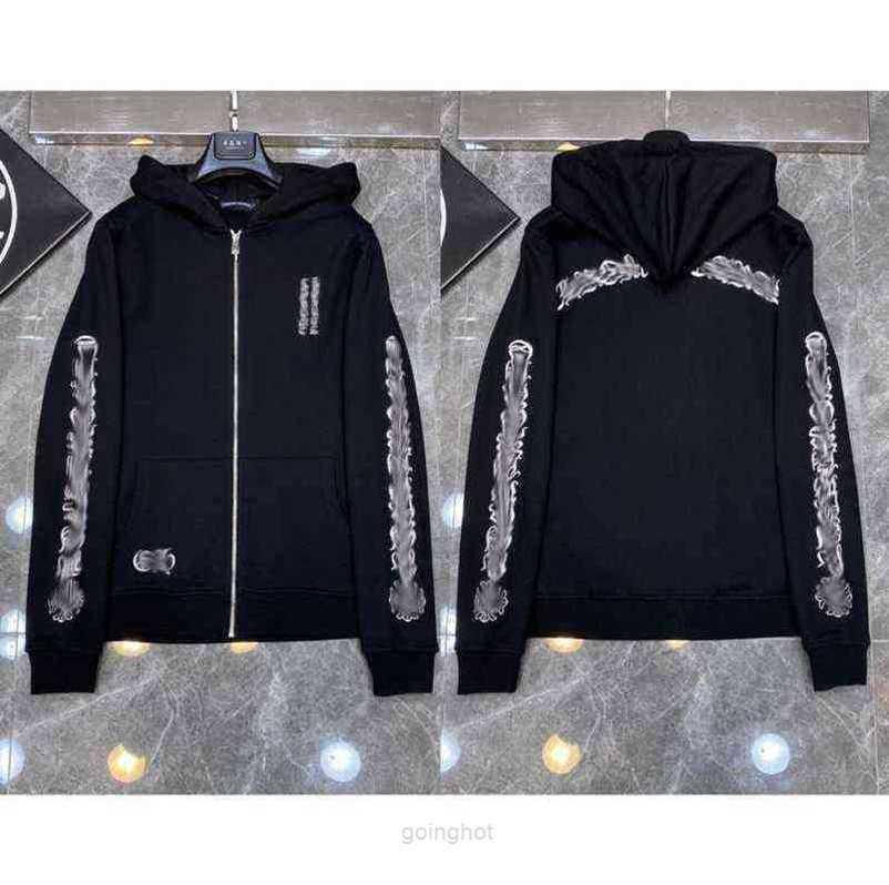 

3a Classic Mens Zipper Ch Hoodies Designer Horseshoe Sanskrit Cross Print Pullover Heart Hoody Sweatshirts Sweater Luxury Woman Jackts Fate, Shipping fee