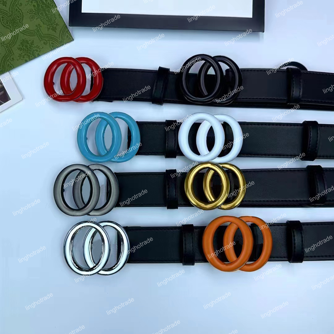 Designer Belt Men Women Belt Fashion Luxury Belts Colors Smooth Big Buckle Man Woman Black Real leather Classical Strap Ceinture 3.8cm Width-image-888692216