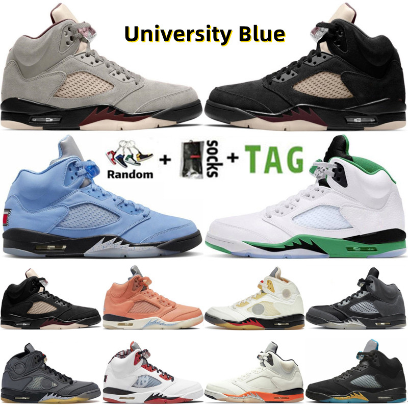 2025 Basketball Shoes Men Women A Ma Black Light Bone University Blue Lucky Green Bean Fire Red Suede Craft Sail Mens Trainers Sport Sneakers Size 1