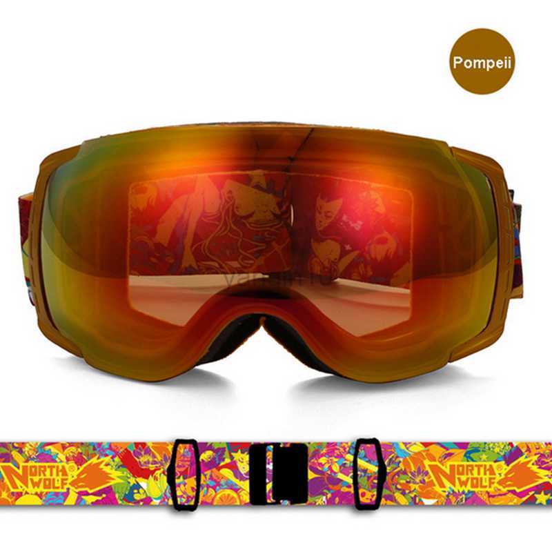 Ski Goggles NORTH WOLF Unisex Professional Ski Goggles Anti-fog Double Skiing Glasses UV400 Snow Sports Ski Eyewear Snowboard Goggles HKD230725-image-889041213