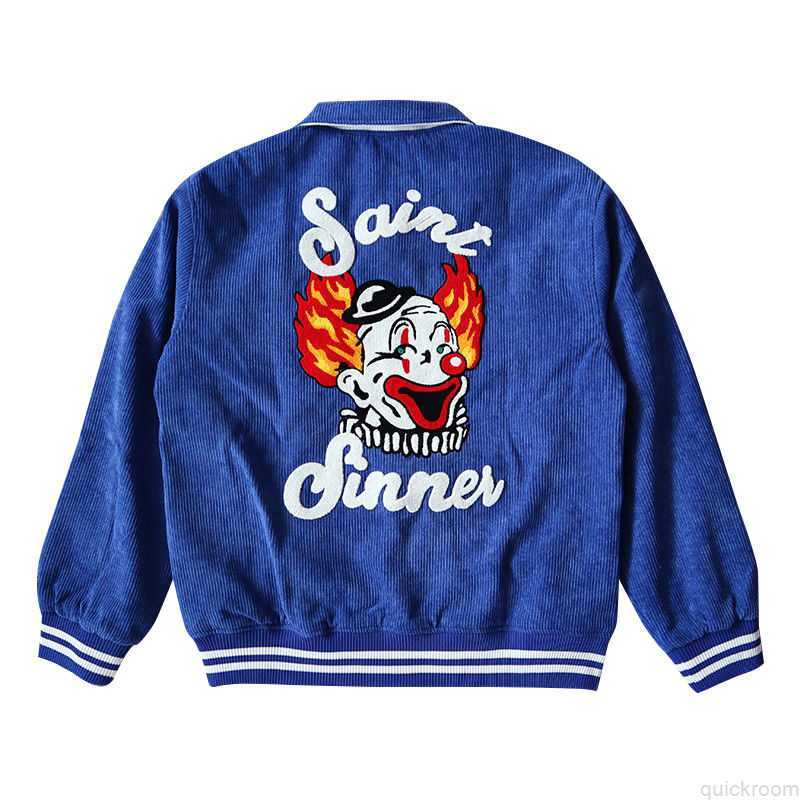 

Designer Clothing Mens Jackets Fashion Brand Coat Outdoor Casual Coats Corduroy Jacket Clown Embroidery Men' and Women' Corduroy Baseball Jacket Jacket Fashion, Shipping fee