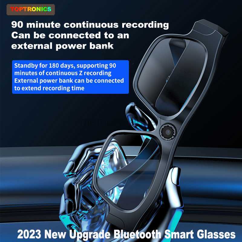 Smart Glasses Newest Audio Video Smart Glasses Camera Driving Record 2K/4K Bluetooth Call Sports Intelligent Glasses for Business Men Women 1L260-image-889200550