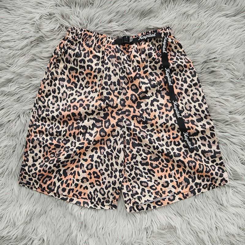 

Designer Short Fashion Casual Clothing Kapital Kountry Hirata Leopard Print Quick Dried Trendy Casual Sports Shorts