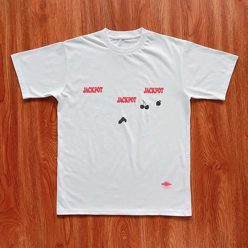 

Designer Fashion Clothing Hip hop Tees TShirts Dice Shark Commemorative Little Bear Hip Hop Rap Surrounding Tour Short Sleeve T-shirt for Men and Women, White